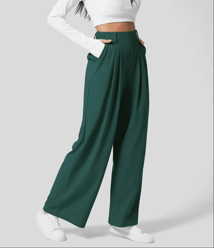 Tina | Comfortable Elegant Modern Wide Leg Pants for the Office Day to Night Wear