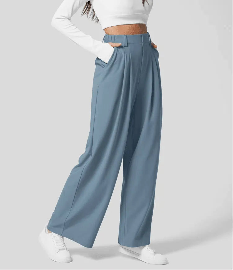 Tina | Comfortable Elegant Modern Wide Leg Pants for the Office Day to Night Wear