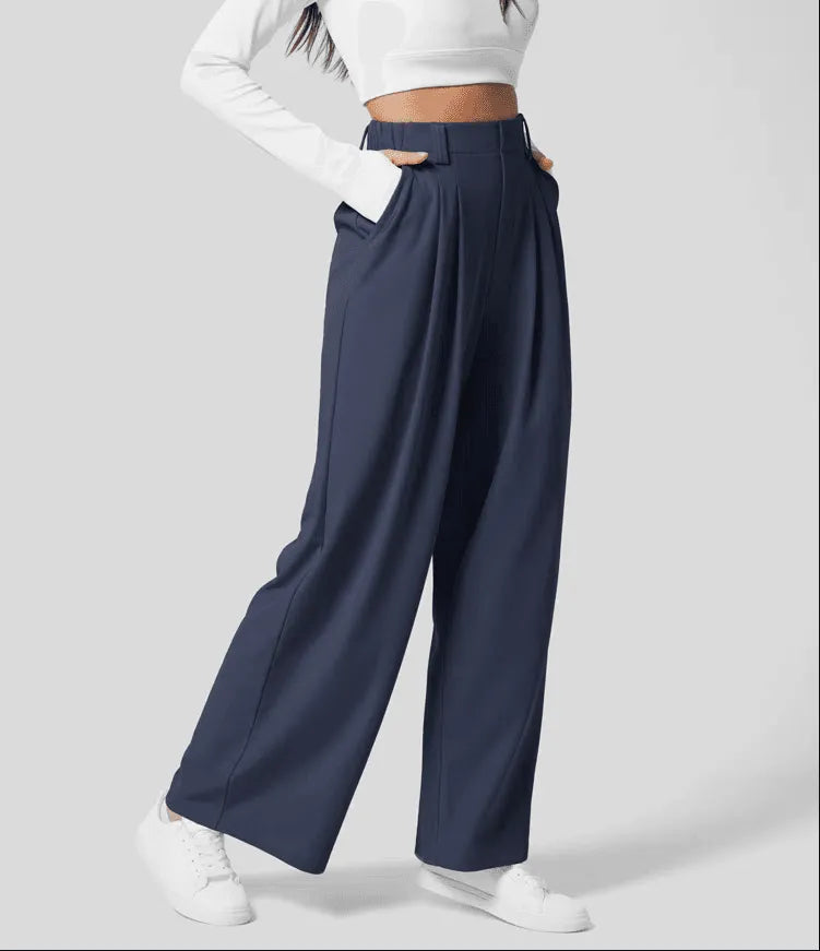 Tina | Comfortable Elegant Modern Wide Leg Pants for the Office Day to Night Wear