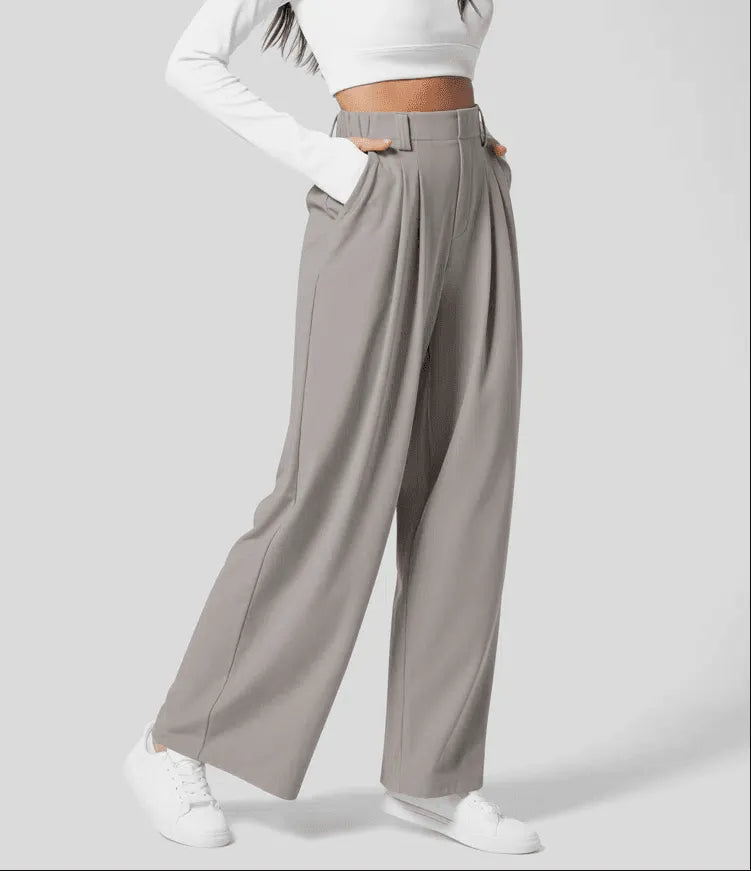 Tina | Comfortable Elegant Modern Wide Leg Pants for the Office Day to Night Wear
