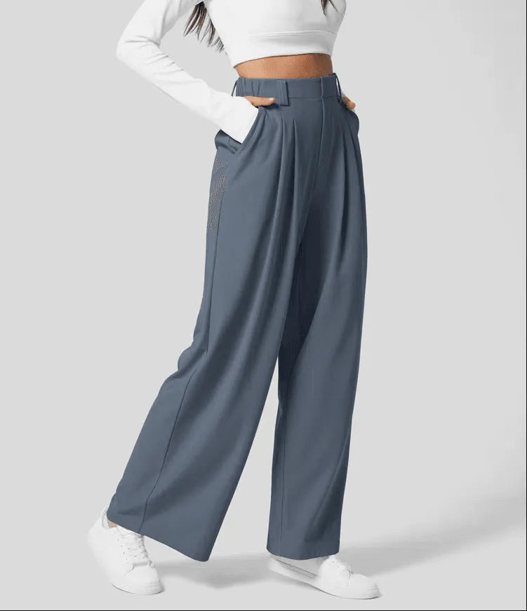 Tina | Comfortable Elegant Modern Wide Leg Pants for the Office Day to Night Wear