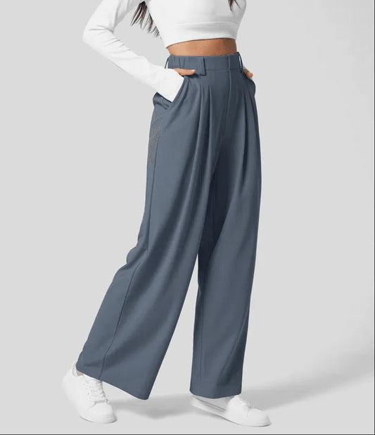 Tina | Comfortable Elegant Modern Wide Leg Pants for the Office Day to Night Wear