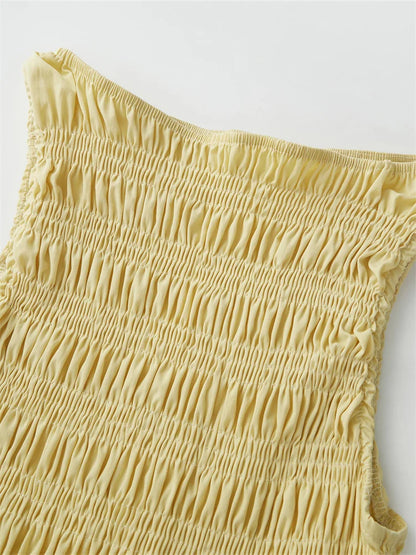 Abigail | Elegant Sleeveless Blouse Top with Soft Ruffle Hem for Everyday