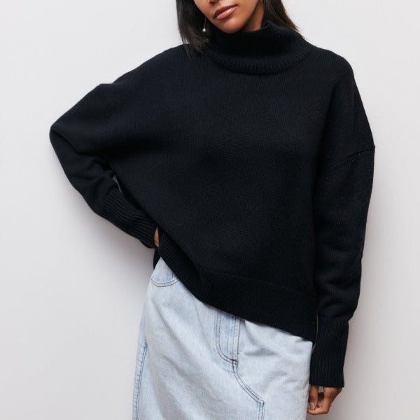 Adrianelys | Effortless Cozy Turtle Neck Sweater for Fall