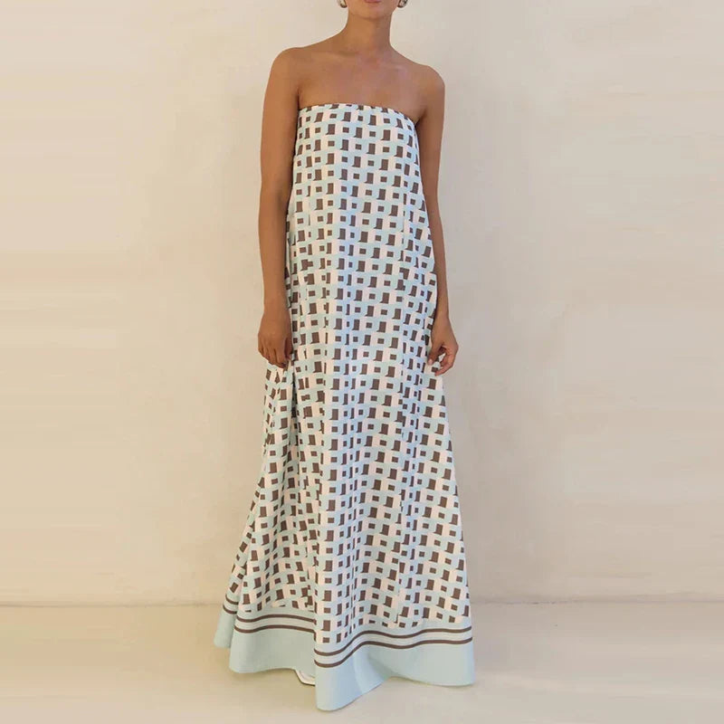 Zarina | Sleeveless Elegant Evening Party Maxi Dress for Women