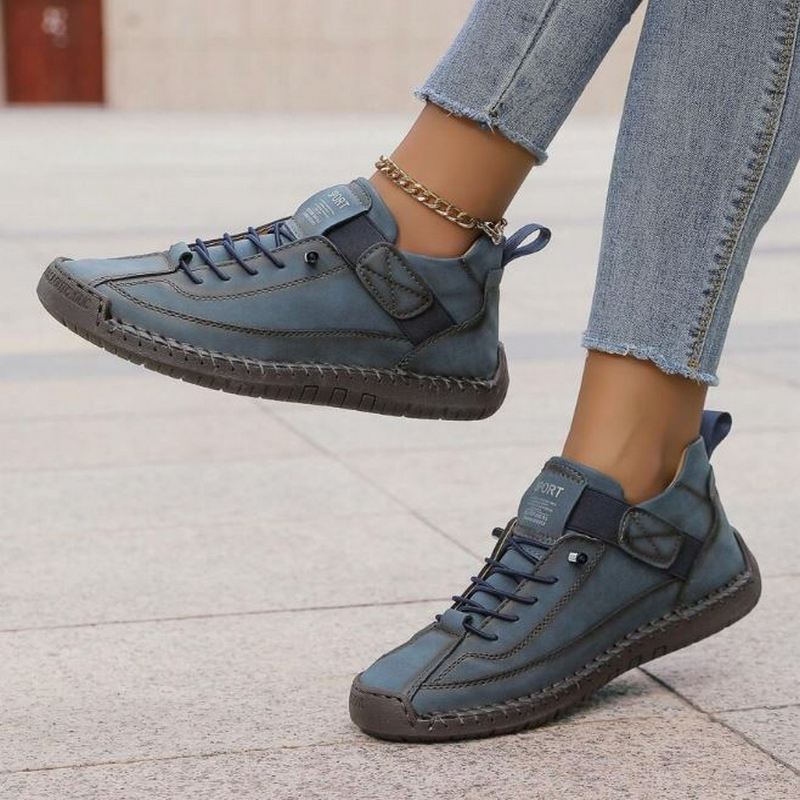 Amara | Comfortable Slip-On Sneakers with Velcro Strap and Cushioned Sole