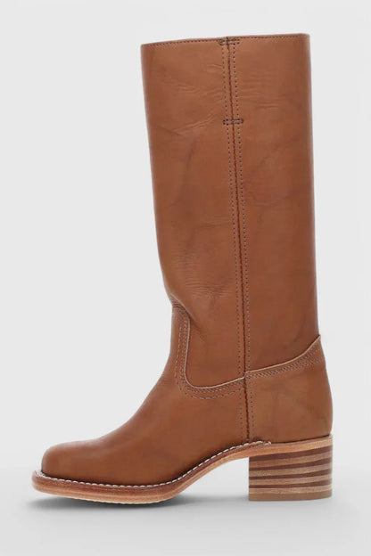Anastasia | Vintage Knee High Heeled Boots