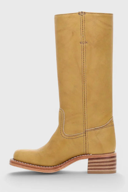 Anastasia | Vintage Knee High Heeled Boots