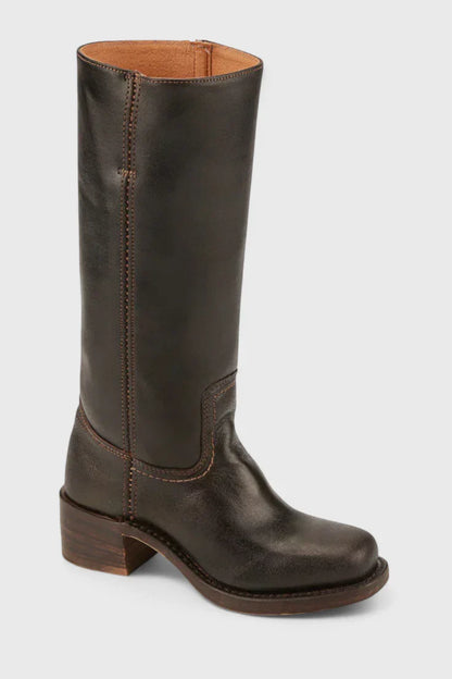Anastasia | Vintage Knee High Heeled Boots