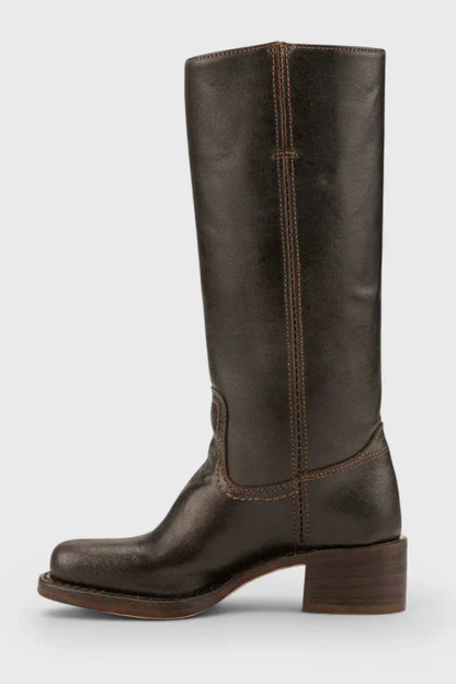 Anastasia | Vintage Knee High Heeled Boots