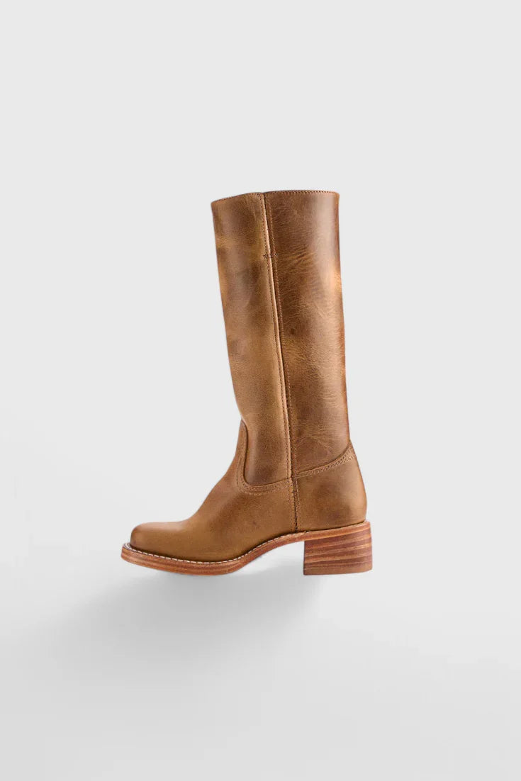 Anastasia | Vintage Knee High Heeled Boots