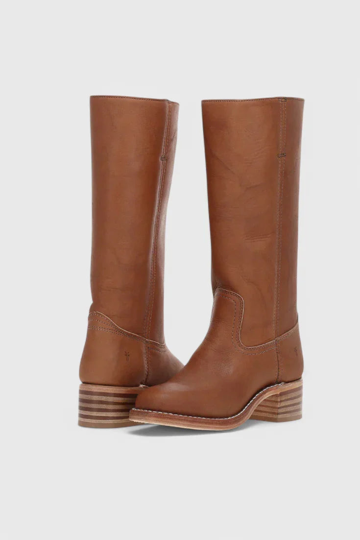 Anastasia | Vintage Knee High Heeled Boots