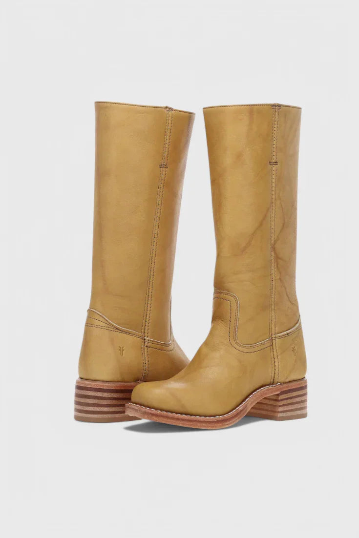 Anastasia | Vintage Knee High Heeled Boots