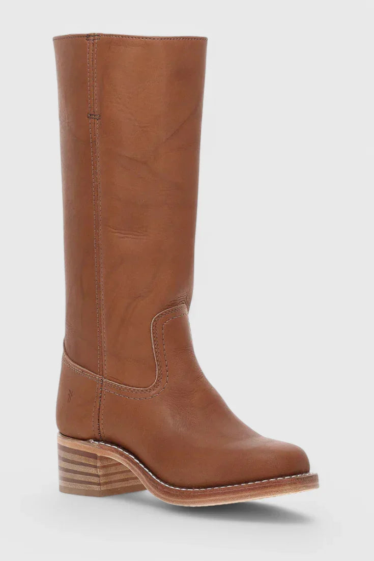 Anastasia | Vintage Knee High Heeled Boots