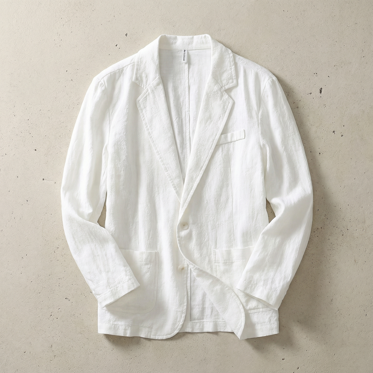 Milan | Comfy Relaxed Linen Blend Jacket Blazer with Lapels and Pockets