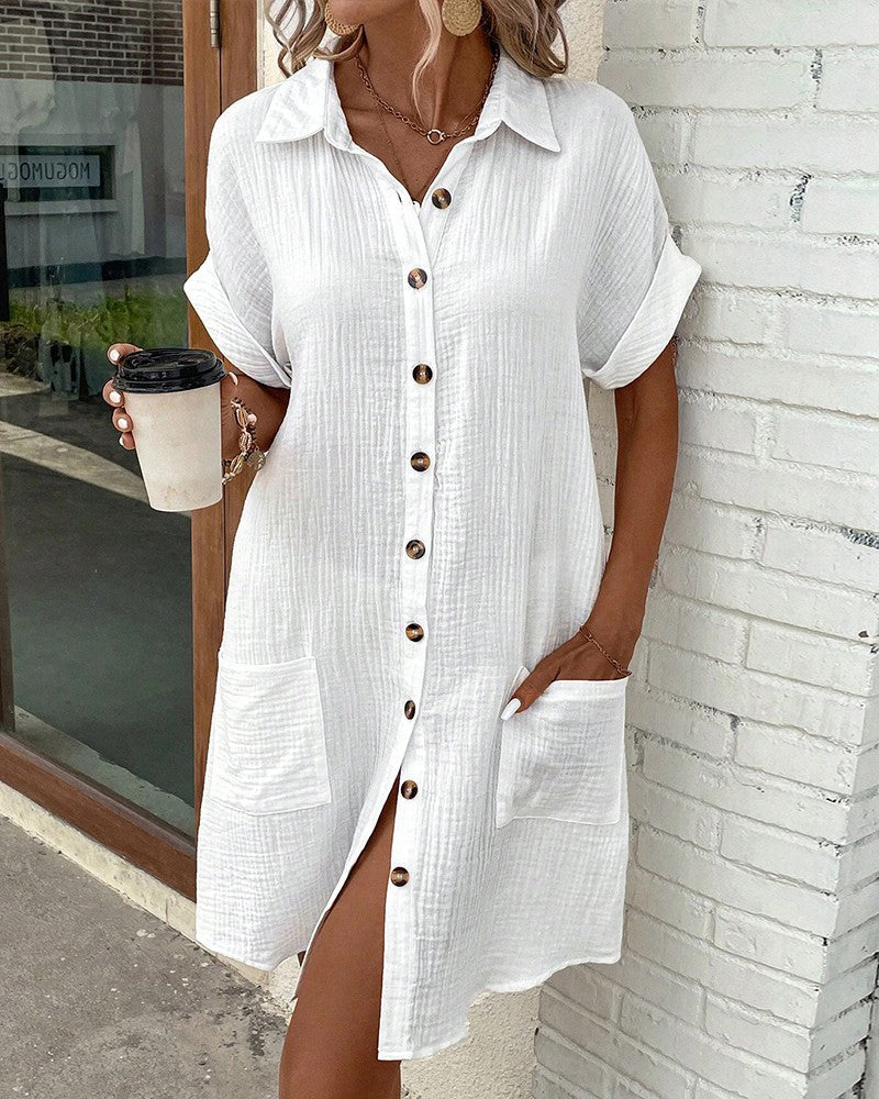 Melissa | Airy Loose Casual Work Dress for All-Day Comfort