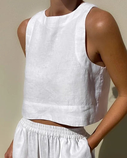 Sienna | Relaxed Two Piece Set with Wide Leg Pants and Matching Top