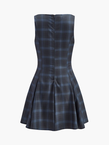 Chelsea | Relaxed Sleeveless Casual Mini Dress Fitted with Zipper
