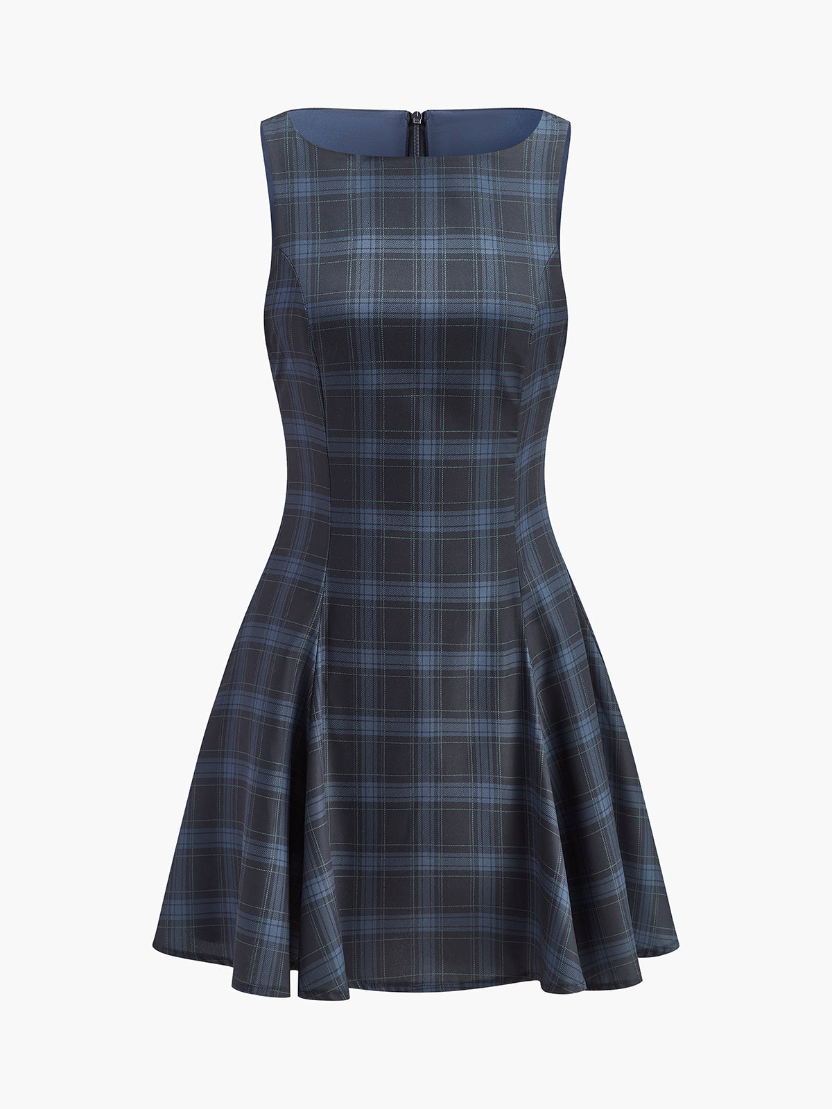 Chelsea | Relaxed Sleeveless Casual Mini Dress Fitted with Zipper