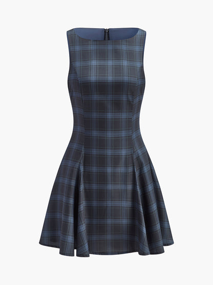 Chelsea | Relaxed Sleeveless Casual Mini Dress Fitted with Zipper