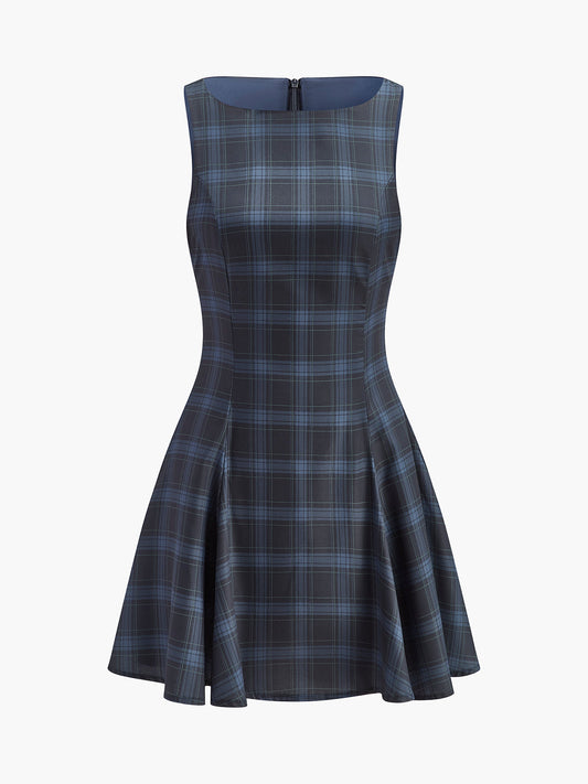 Chelsea | Relaxed Sleeveless Casual Mini Dress Fitted with Zipper