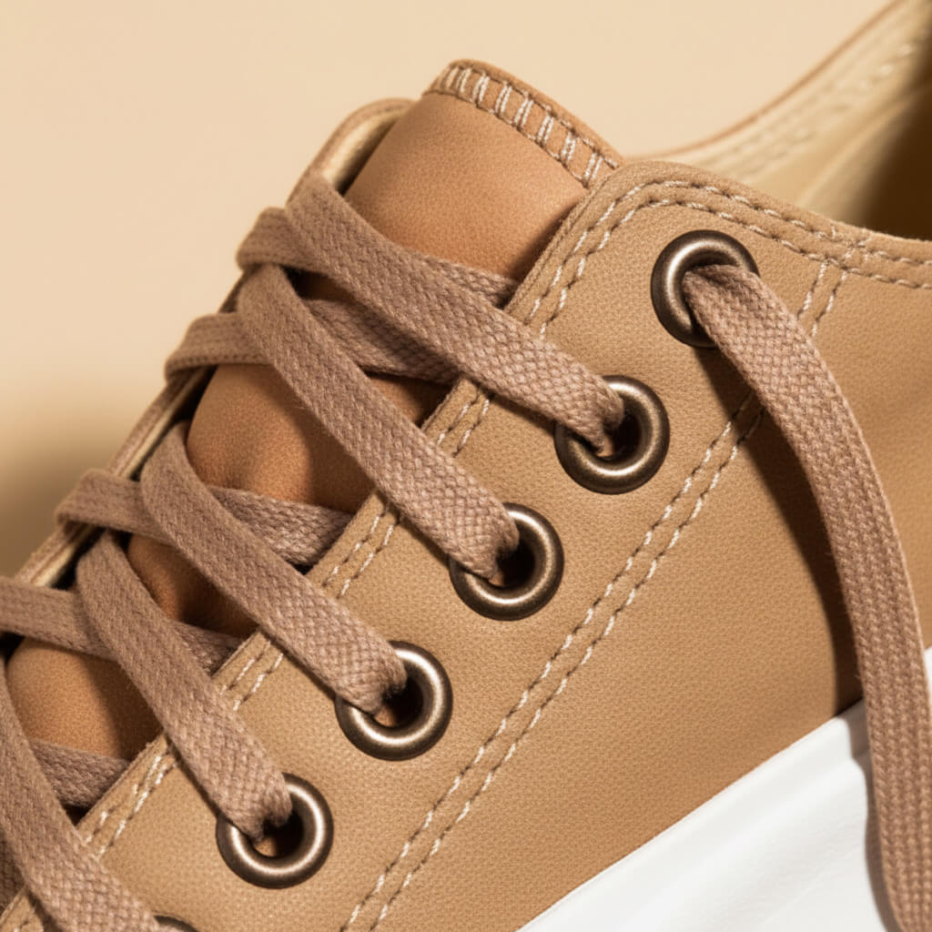 Eva | Stylish High-Top Canvas Platform Sneakers with Cushioned Sole