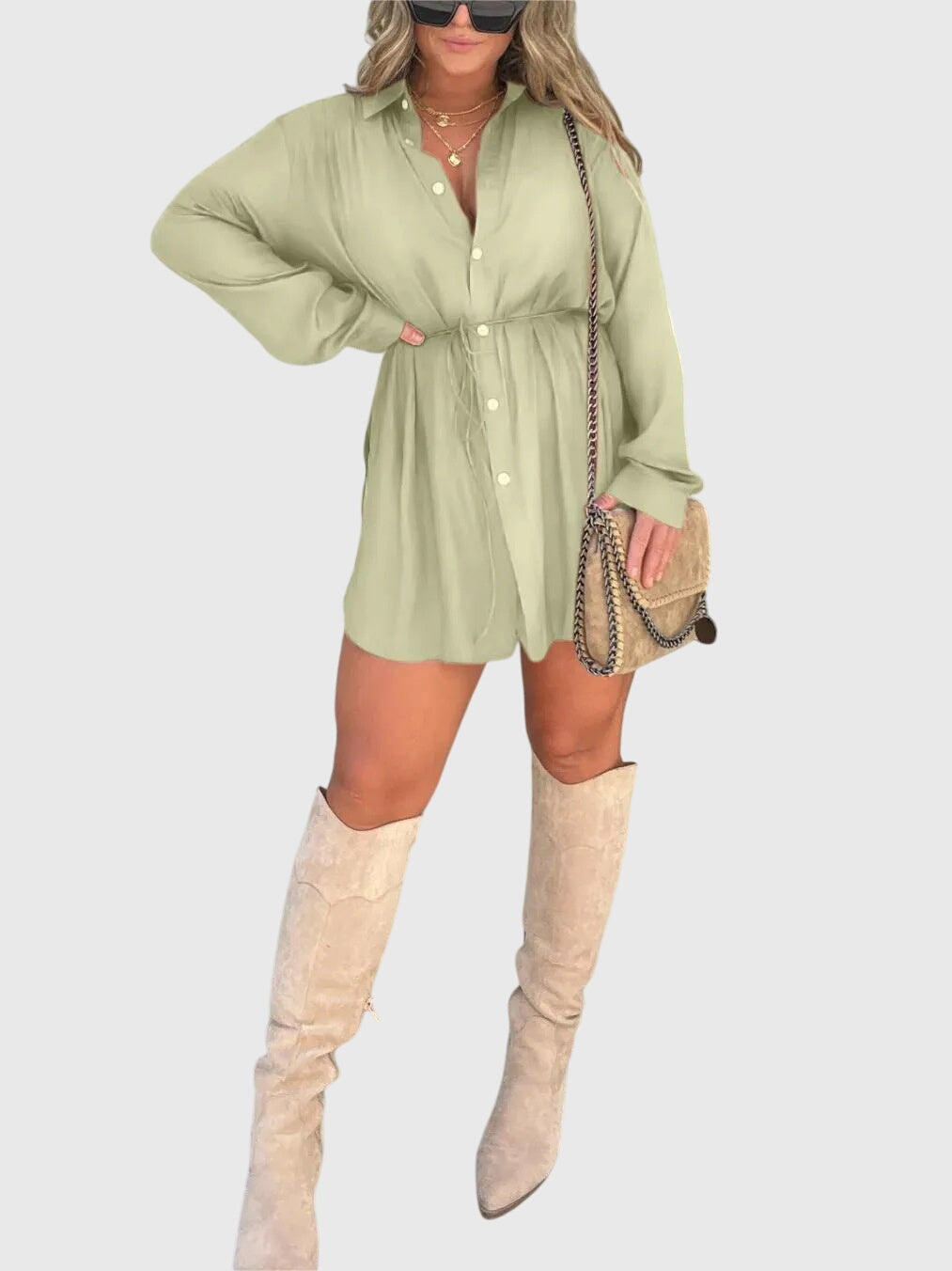 Nova | Elegant Effortless Romper Dress with Built-In Dressy Shorts