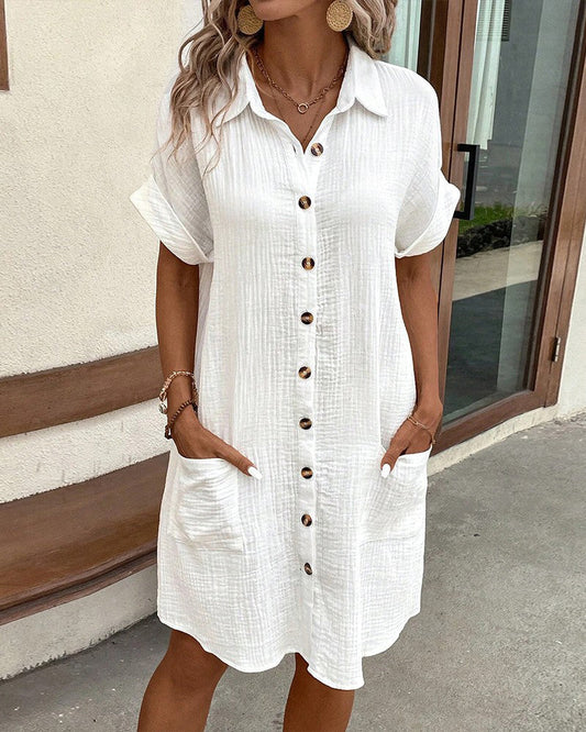 Melissa | Airy Loose Casual Work Dress for All-Day Comfort
