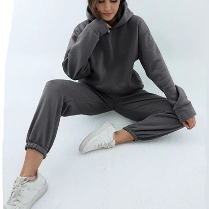Sabine | Matching Jogger Two Piece Set with Hoodie and Pockets