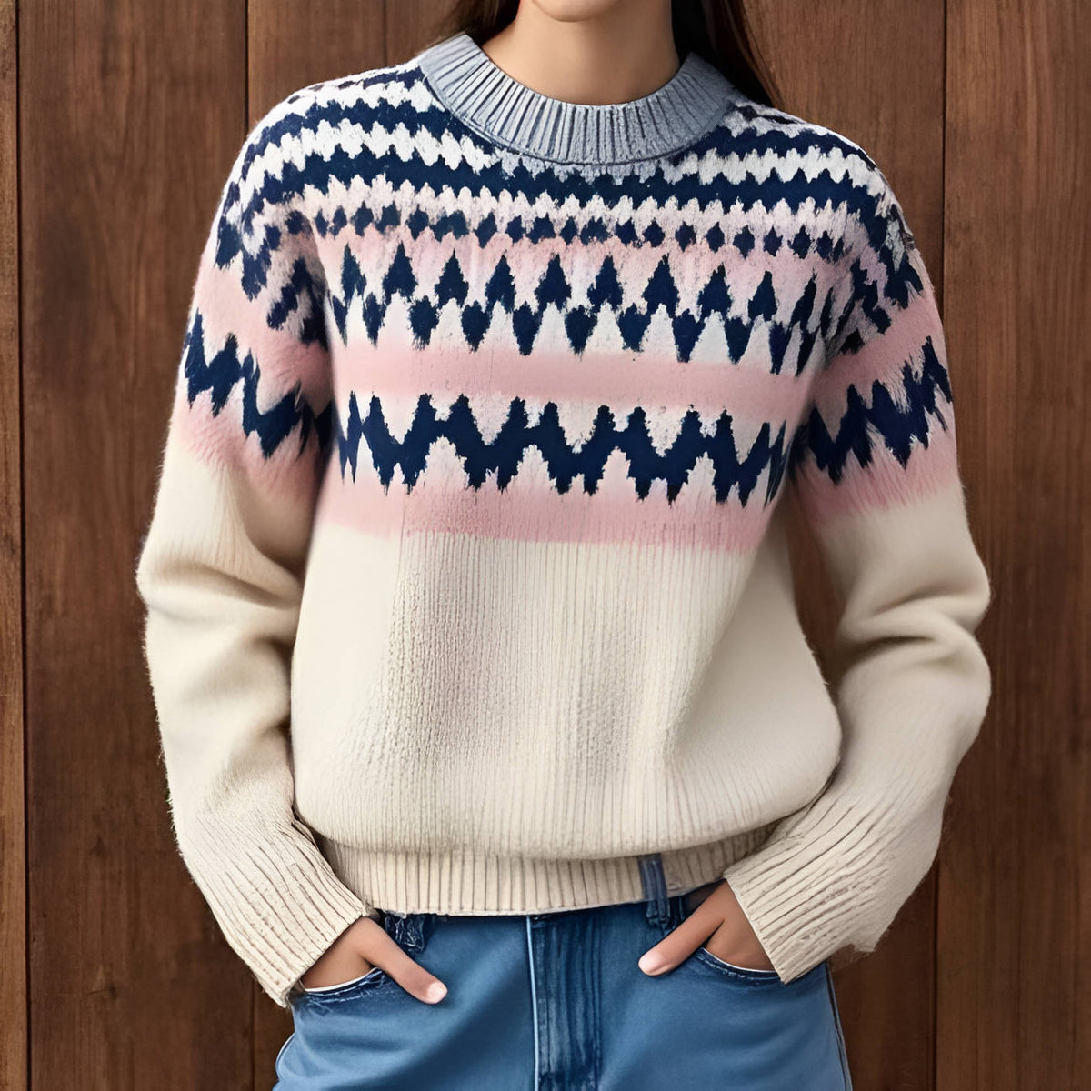 Hollis | Comfortable Fair Isle Knit Sweater