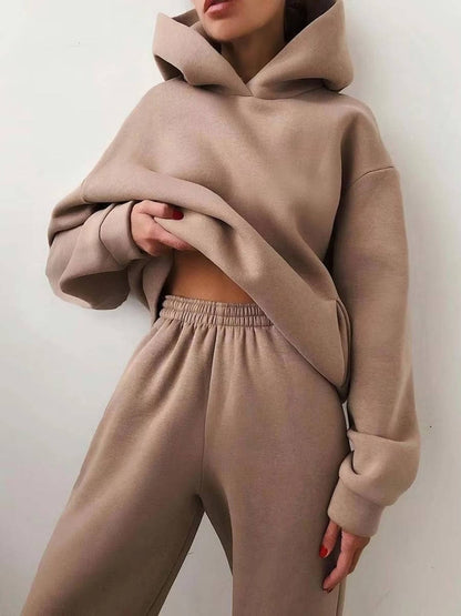Sabine | Matching Jogger Two Piece Set with Hoodie and Pockets
