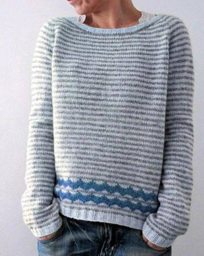 Ingrid | Comfy Nordic Fair Isle Sweater with Crew Neck