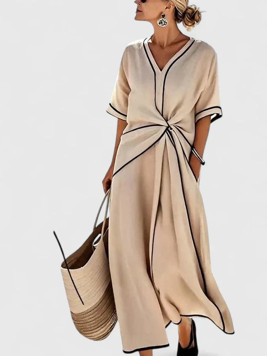 Jasmine | Elegantly Effortless Striped Summer Maxi Dress for Women