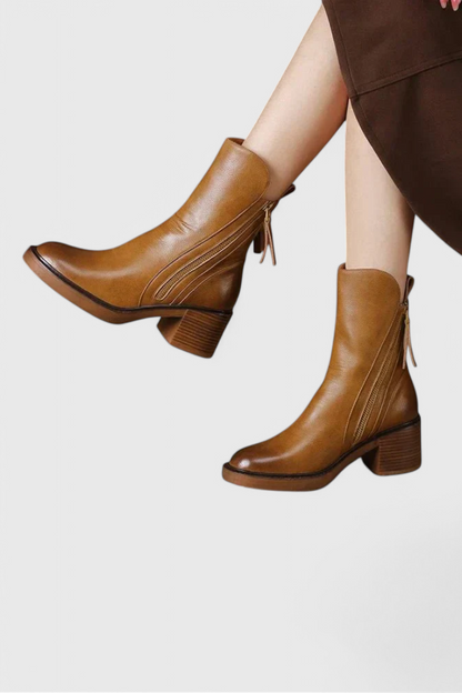 Irina | Sharp Ankle Boots with Streamlined Silhouette