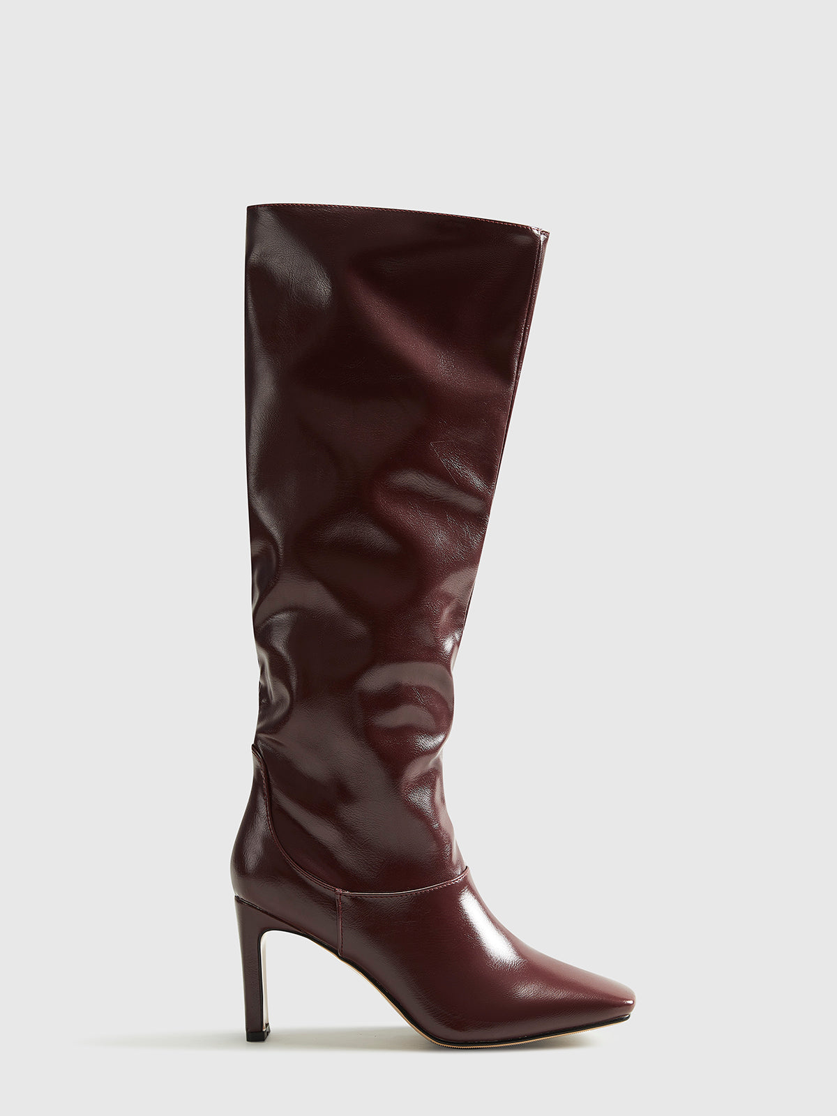 Marlowe | Sleek Square Toe Knee High Boots with High Heel