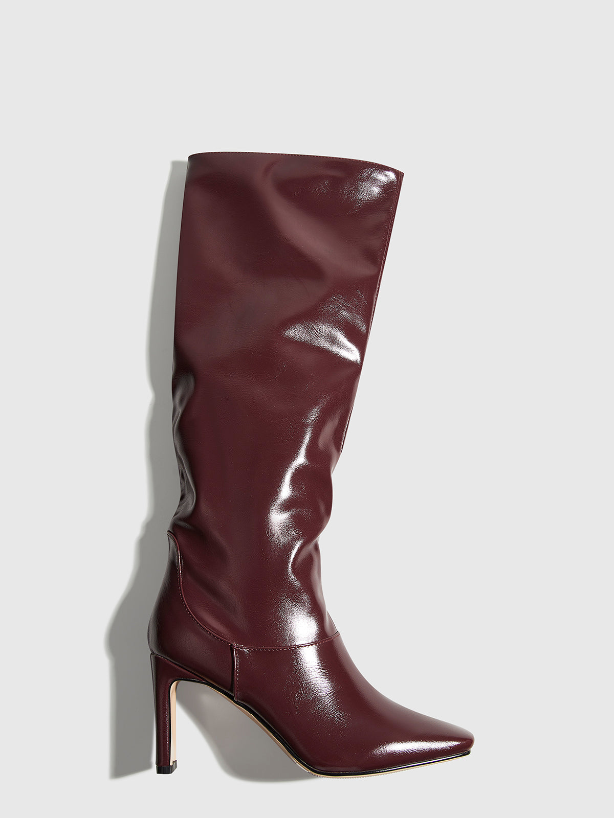 Marlowe | Sleek Square Toe Knee High Boots with High Heel