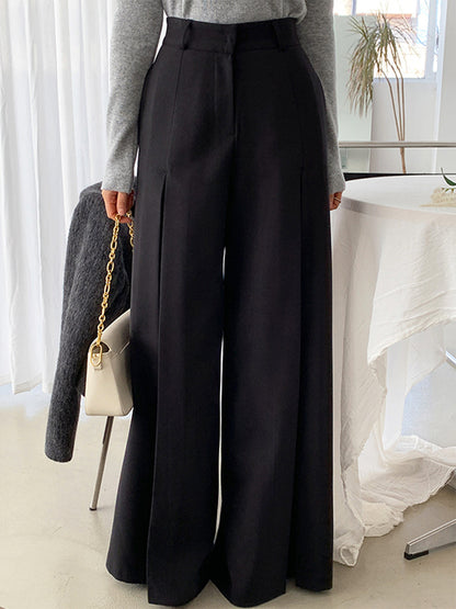 Jade | High-Waist Pleated Wide-Leg Pants for Everyday