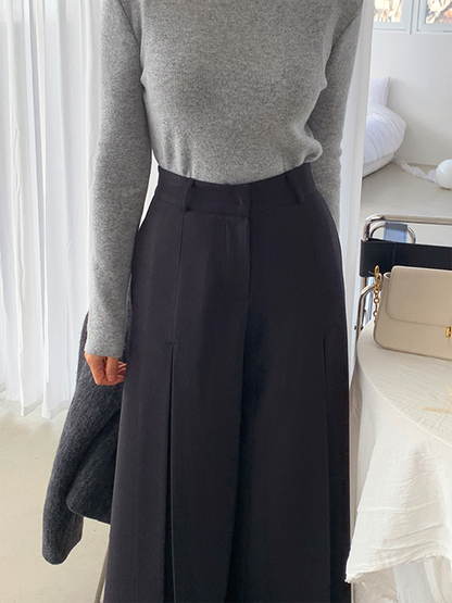 Jade | High-Waist Pleated Wide-Leg Pants for Everyday