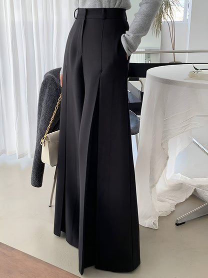 Jade | High-Waist Pleated Wide-Leg Pants for Everyday
