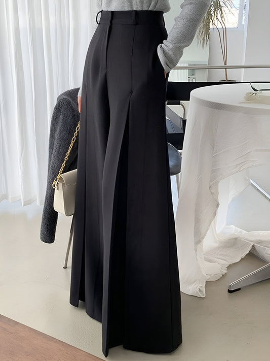 Jade | High-Waist Pleated Wide-Leg Pants for Everyday