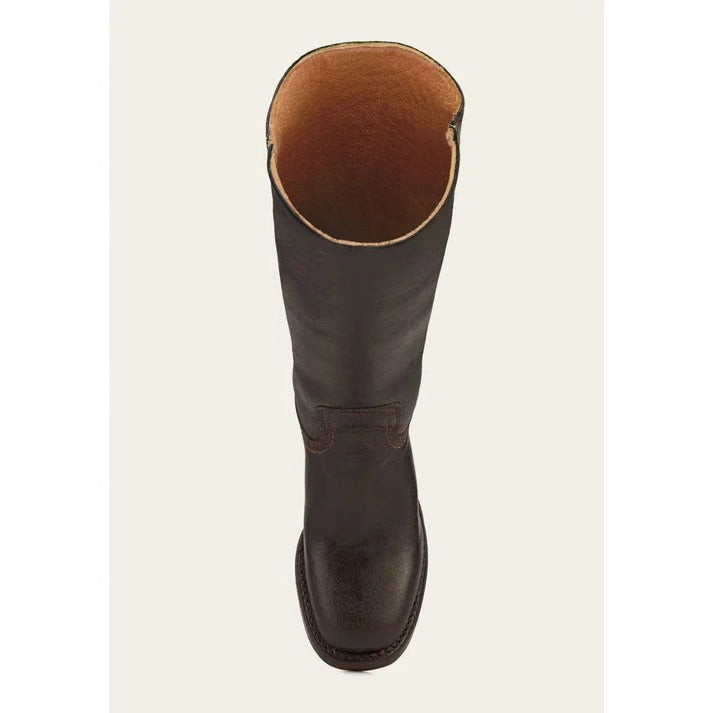 Larissa | Vintage Square Toe Block Heel Boots