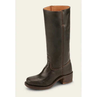 Larissa | Vintage Square Toe Block Heel Boots