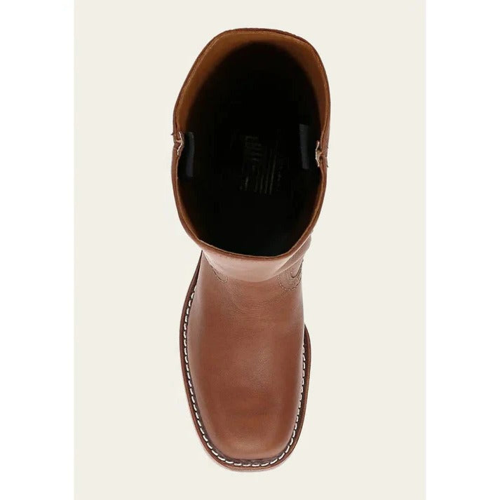 Larissa | Vintage Square Toe Block Heel Boots