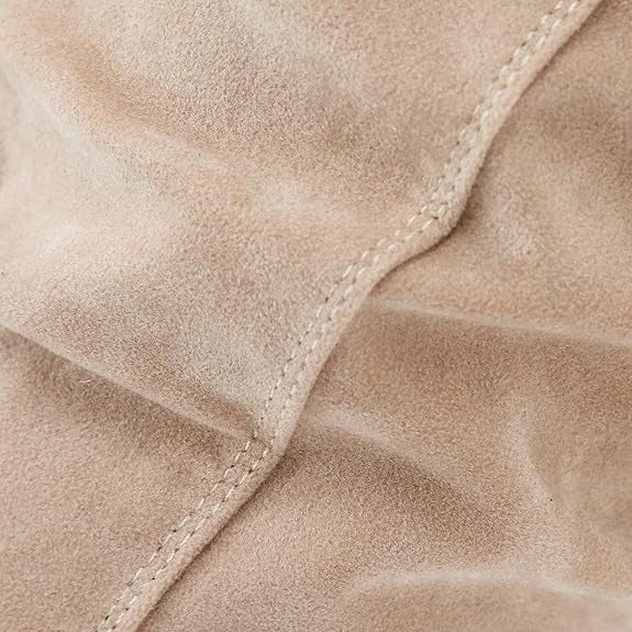 Rosalind | Refined Faux Suede Knee High Boots with Zipper