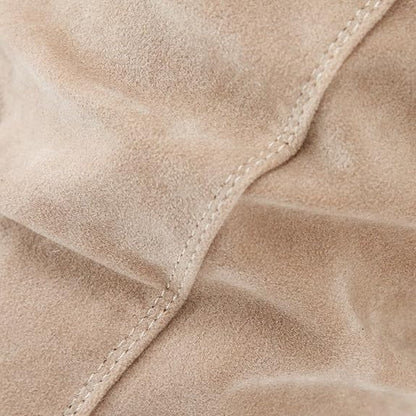 Rosalind | Refined Faux Suede Knee High Boots with Zipper