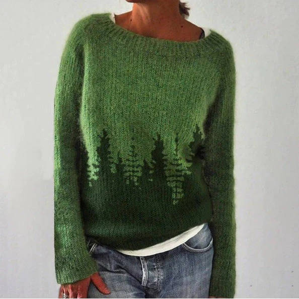 Ingrid | Comfy Nordic Fair Isle Sweater with Crew Neck