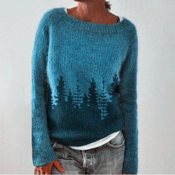 Ingrid | Comfy Nordic Fair Isle Sweater with Crew Neck