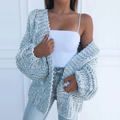 Tokyo | Cozy Breathable Chunky Knit Oversized Cardigan with Relaxed Fit