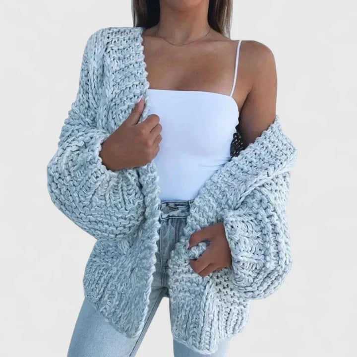 Tokyo | Cozy Breathable Chunky Knit Oversized Cardigan with Relaxed Fit