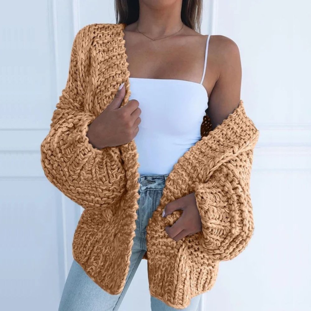 Tokyo | Cozy Breathable Chunky Knit Oversized Cardigan with Relaxed Fit